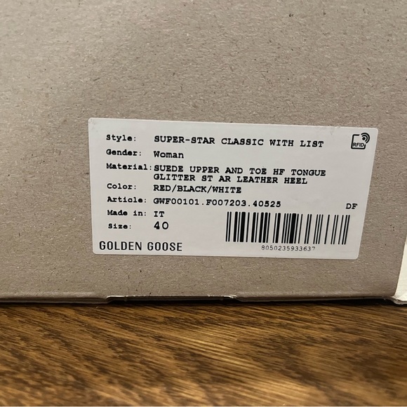 Golden Goose Red Super-Star Sneakers - Picture 15 of 15